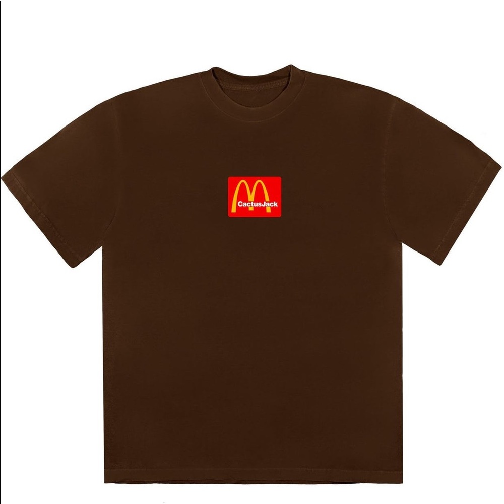 Travis Scott McDonald’s Sesame Tshirt Brown